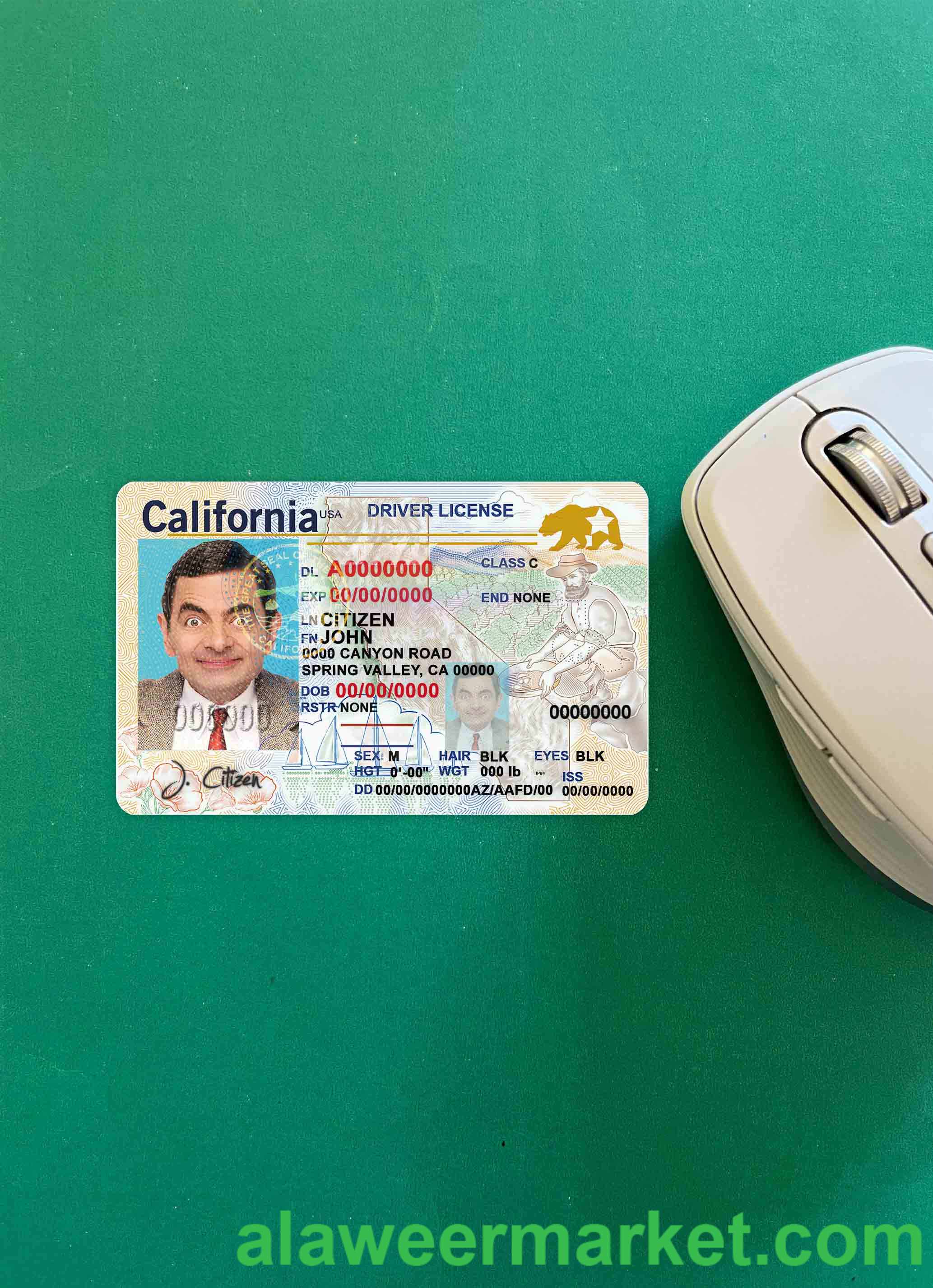 USA California DL (2018, January - present) photolook FRONT